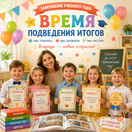 Завершение учебного года в ДОУ: Время подведения итогов.